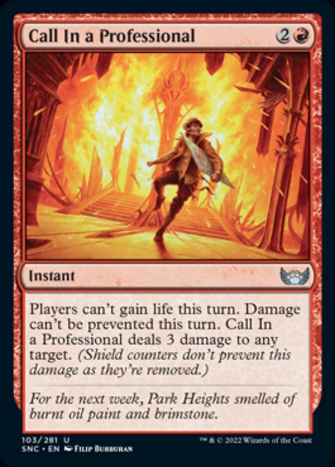 Call In a Professional - [Foil] Streets of New Capenna (SNC)