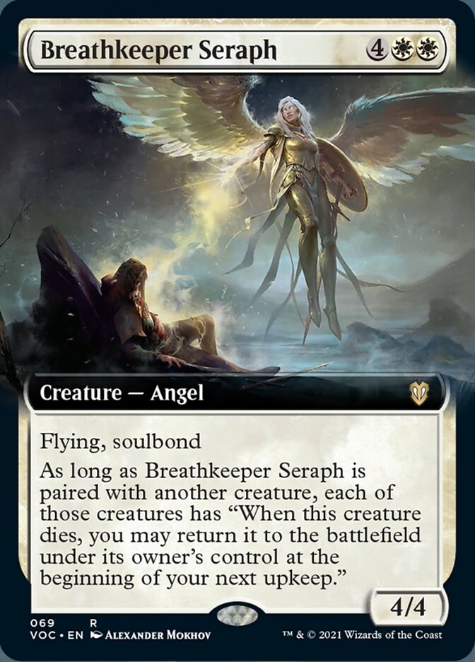 Breathkeeper Seraph - [Foil, Extended Art] Crimson Vow Commander (VOC)