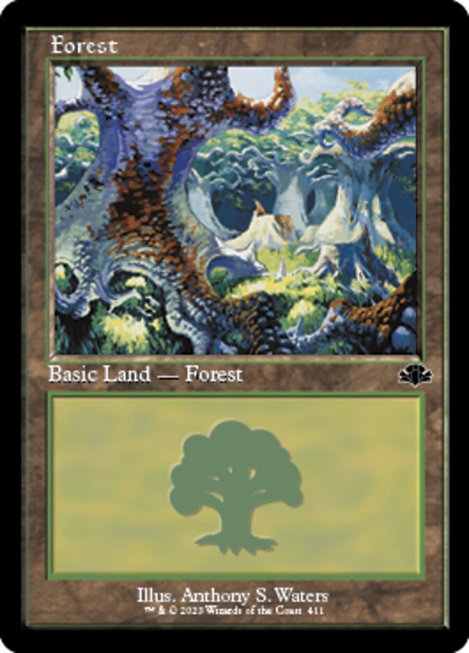 Forest - [Foil, Retro Frame] Dominaria Remastered (DMR)