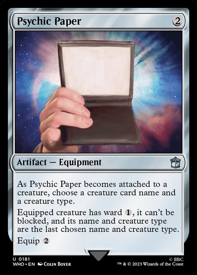 Psychic Paper - [Foil] Doctor Who (WHO)