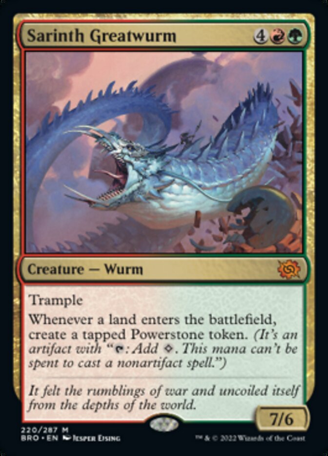 Sarinth Greatwurm - [Foil] The Brothers' War (BRO)
