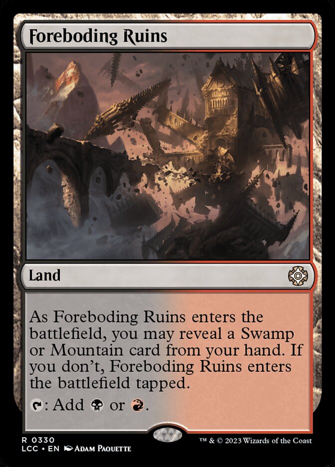 Foreboding Ruins - Lost Caverns of Ixalan Commander (LCC)