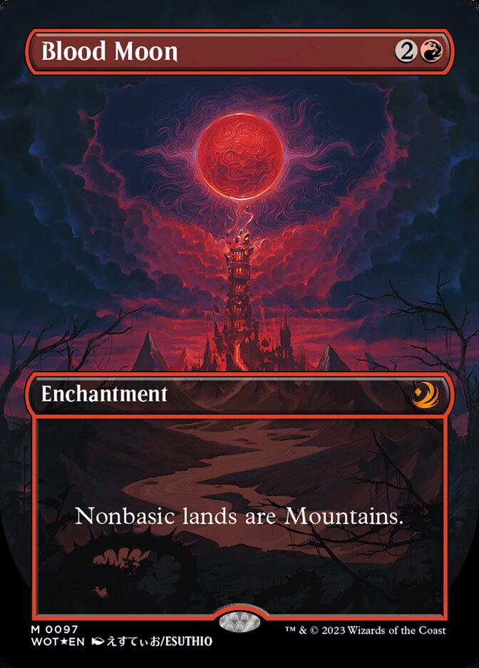 Blood Moon - [Confetti Foil, Borderless] Wilds of Eldraine: Enchanting Tales (WOT)