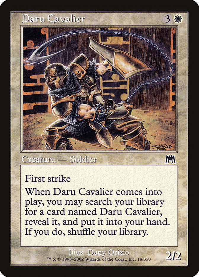 Daru Cavalier - [Foil, Retro Frame] Onslaught (ONS)