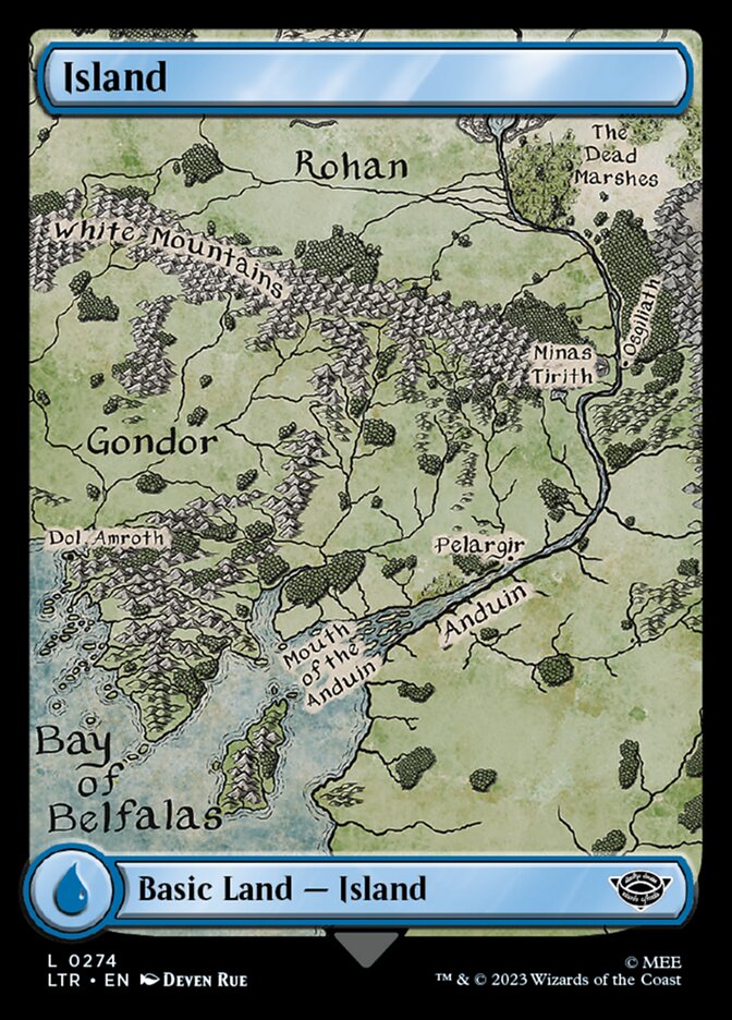 Island (274) - [Full Art] The Lord of the Rings: Tales of Middle-earth (LTR)