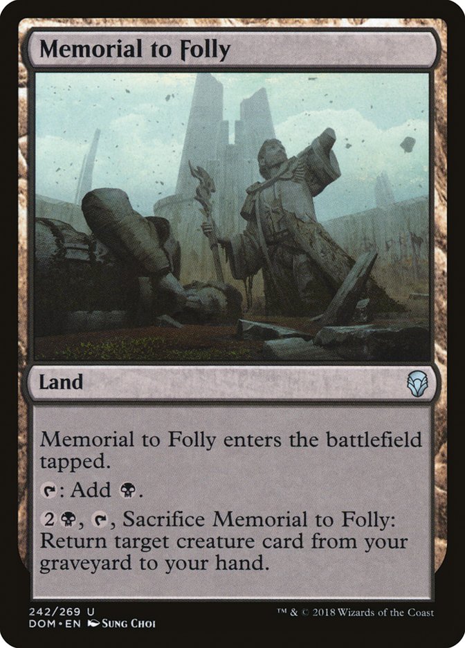 Memorial to Folly - [Foil] Dominaria (DOM)