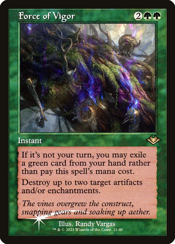 Force of Vigor - [Foil, Retro Frame] Modern Horizons 1 Timeshifts (H1R)