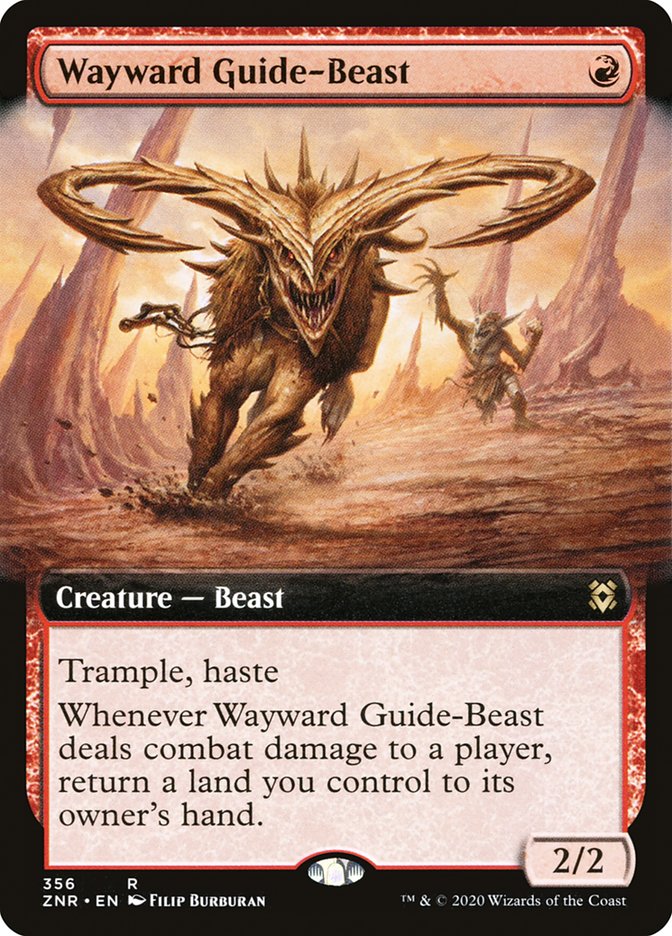 Wayward Guide-Beast - [Extended Art] Zendikar Rising (ZNR)