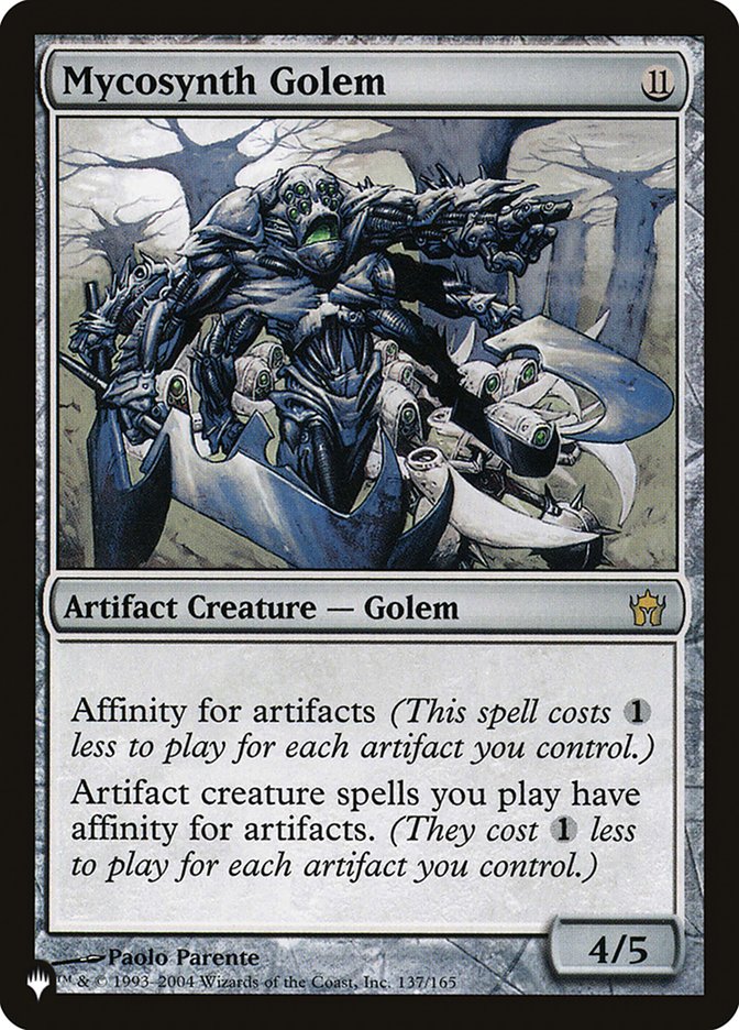 Mycosynth Golem - The List (PLIST)