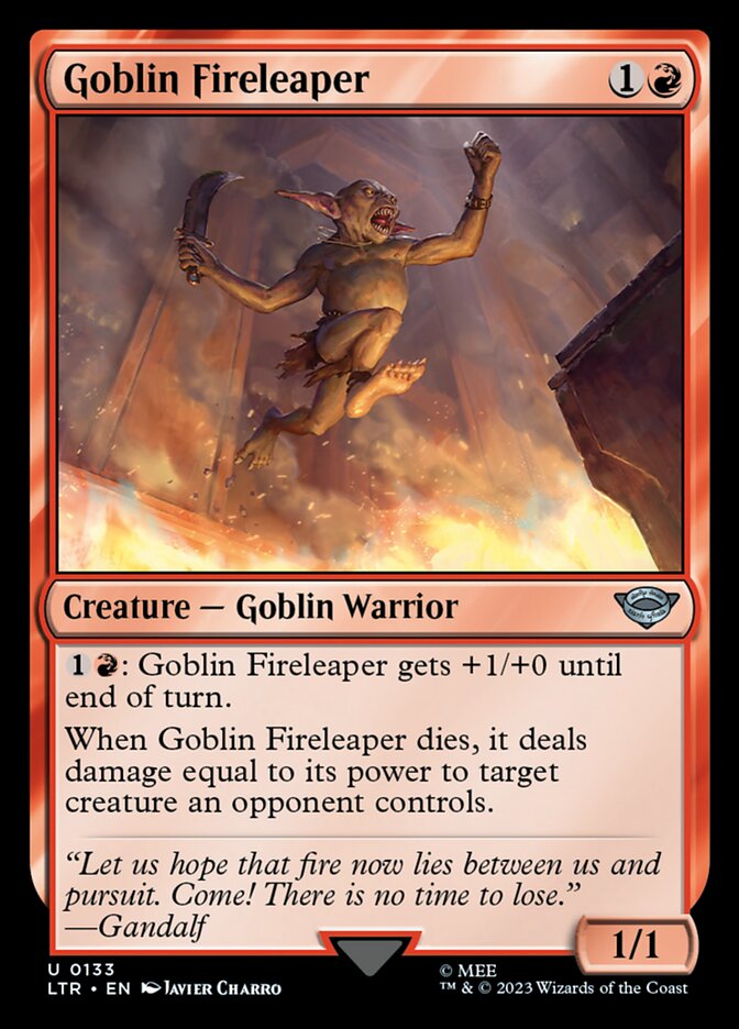 Goblin Fireleaper - [Foil] The Lord of the Rings: Tales of Middle-earth (LTR)