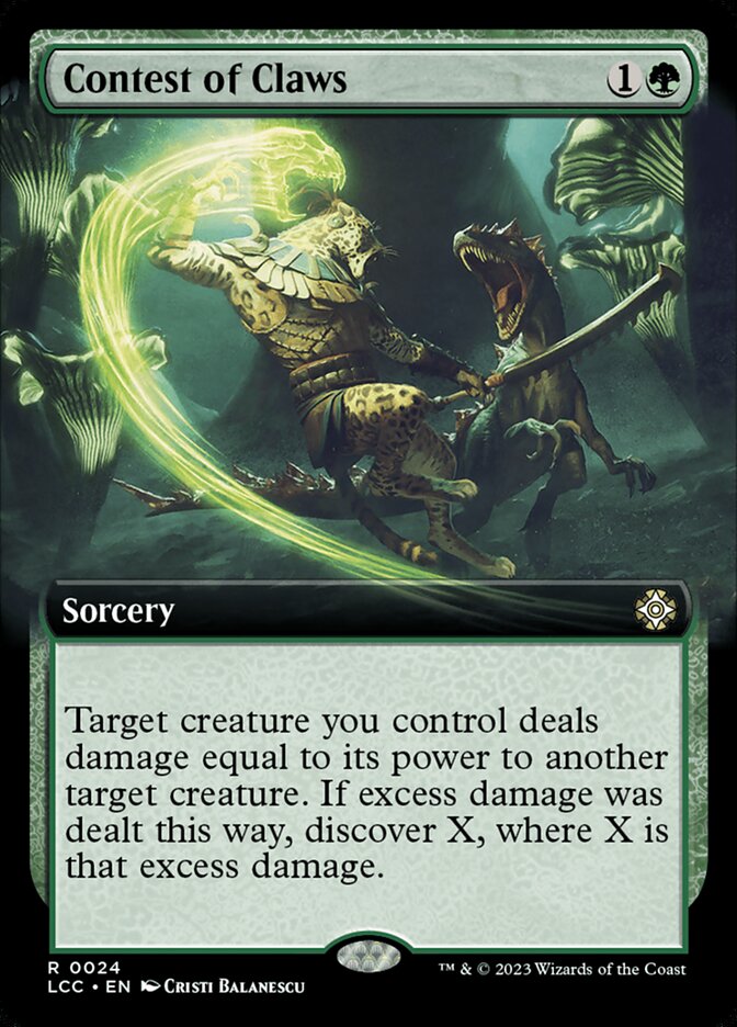 Contest of Claws - [Extended Art] Lost Caverns of Ixalan Commander (LCC)