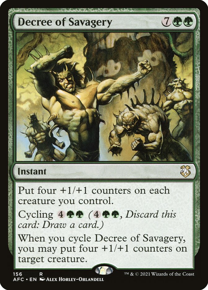 Decree of Savagery - Forgotten Realms Commander (AFC)
