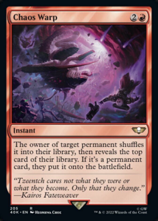 Chaos Warp - [Surge Foil] Warhammer 40,000 Commander (40K)