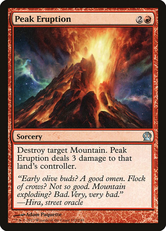 Peak Eruption - [Foil] Theros (THS)