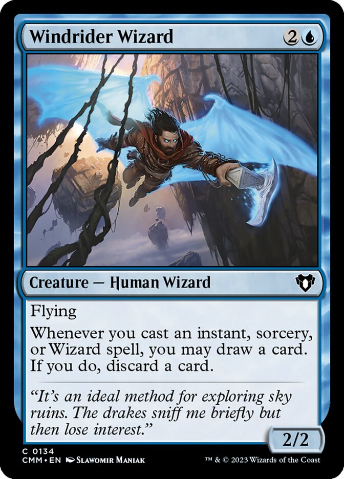 Windrider Wizard - [Foil] Commander Masters (CMM)