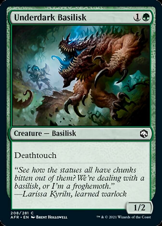 Underdark Basilisk - [Foil] Adventures in the Forgotten Realms (AFR)