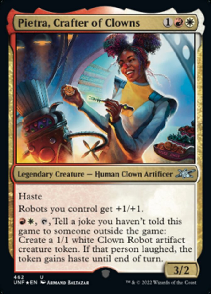 Pietra, Crafter of Clowns - [Galaxy Foil] Unfinity (UNF)