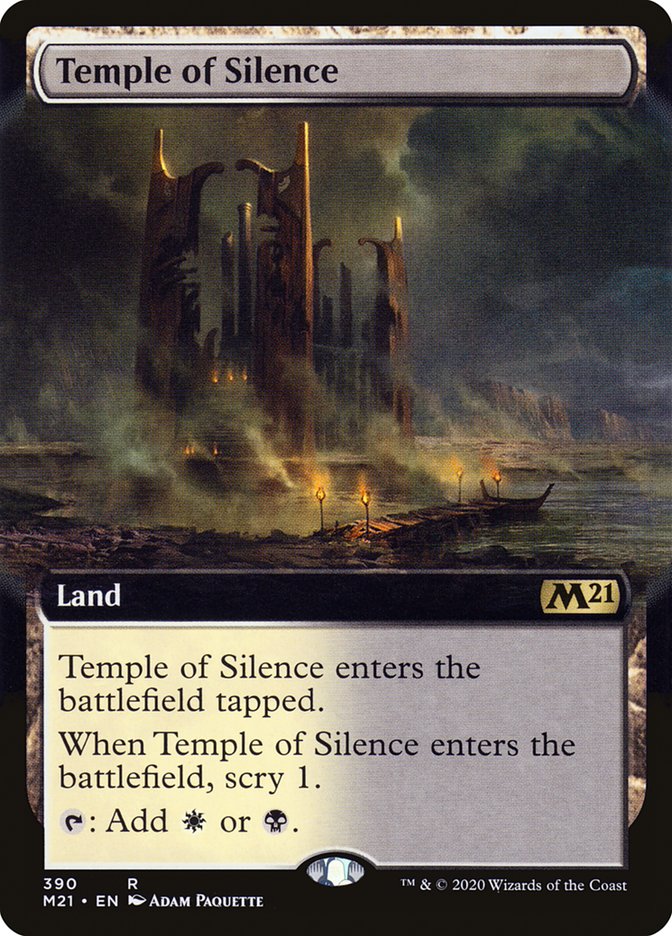 Temple of Silence - [Foil, Extended Art] Core Set 2021 (M21)