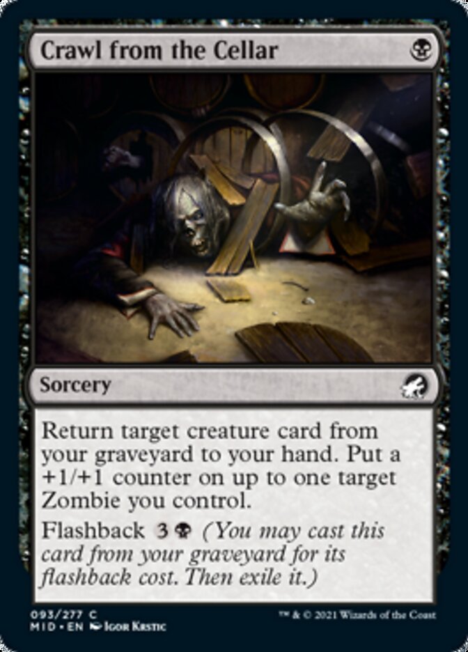 Crawl from the Cellar - [Foil] Innistrad: Midnight Hunt (MID)