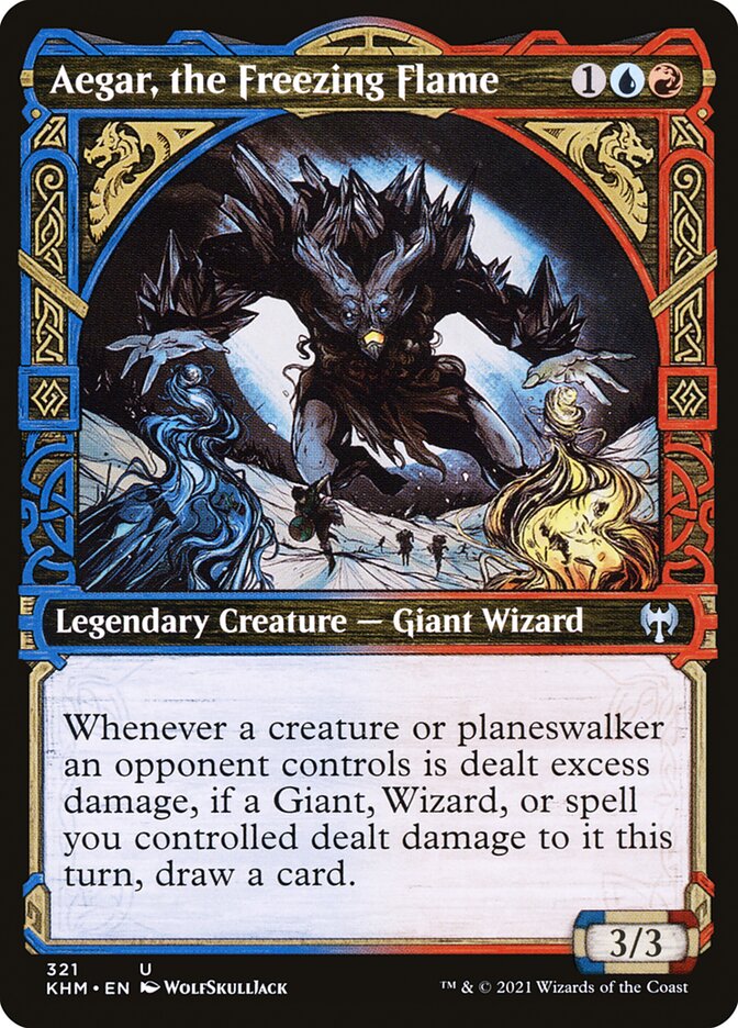 Aegar, the Freezing Flame - [Foil, Showcase] Kaldheim (KHM)