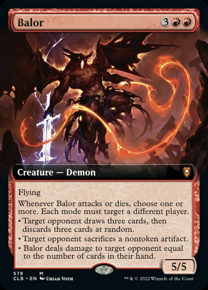 Balor - [Extended Art] Commander Legends: Battle for Baldur's Gate (CLB)