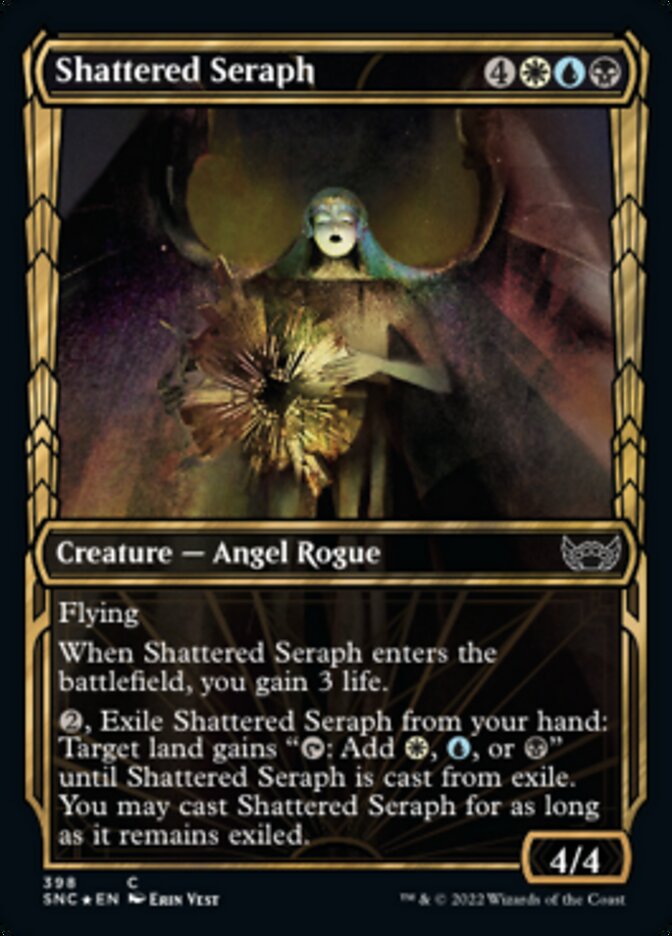 Shattered Seraph - [Gilded Foil, Showcase] Streets of New Capenna (SNC)