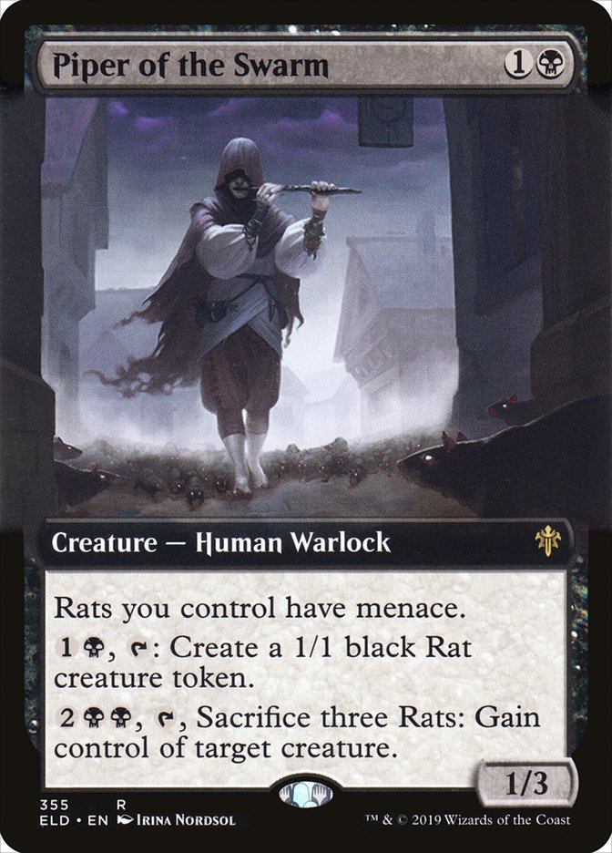 Piper of the Swarm - [Foil, Extended Art] Throne of Eldraine (ELD)