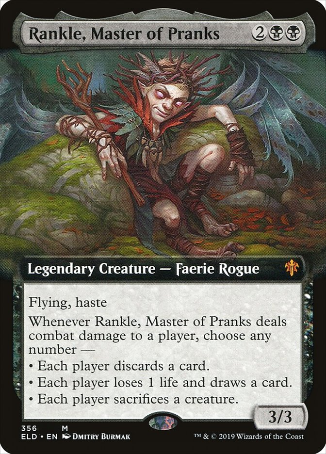 Rankle, Master of Pranks - [Foil, Extended Art] Throne of Eldraine (ELD)