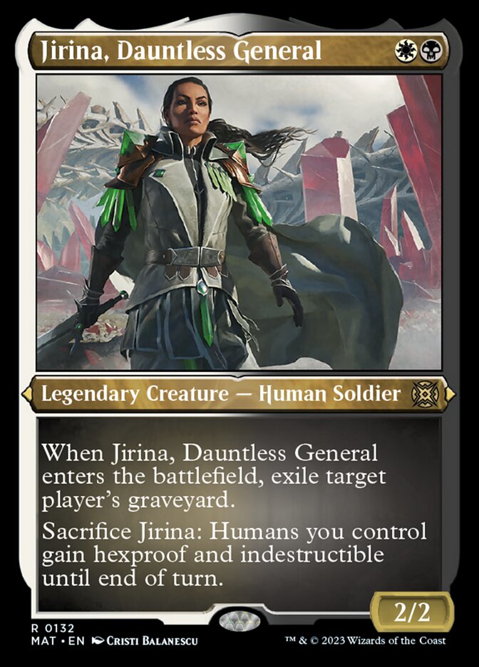 Jirina, Dauntless General - [Etched Foil] March of the Machine: The Aftermath (MAT)