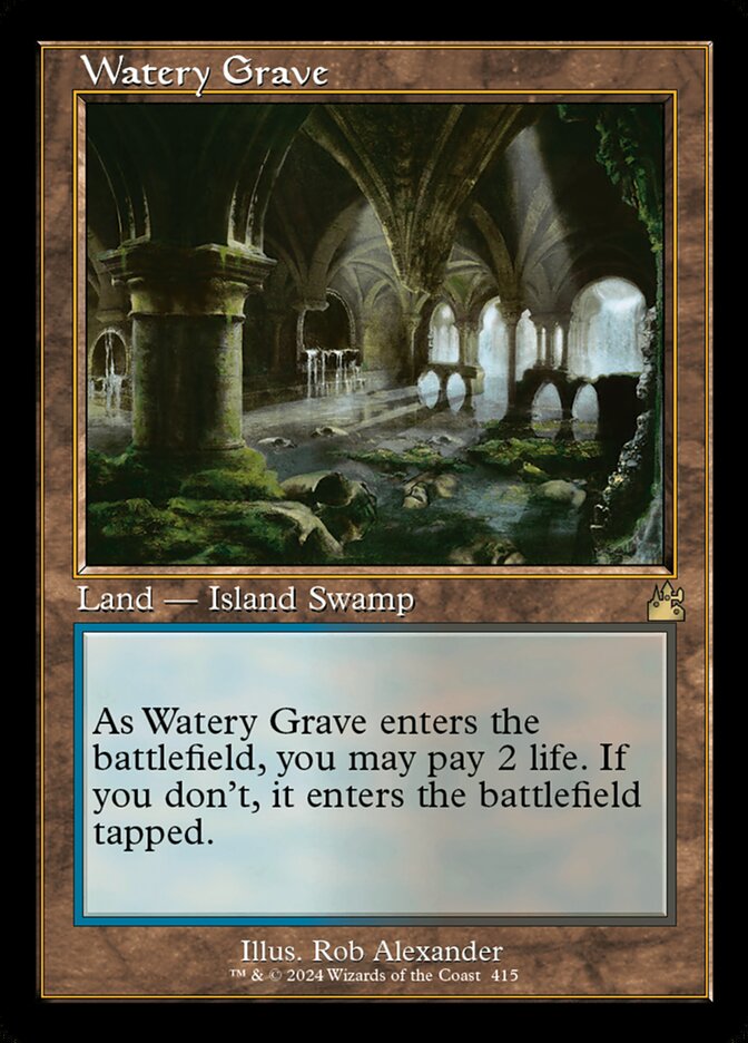 Watery Grave - [Foil, Retro Frame] Ravnica Remastered (RVR) – Alchemist's  Refuge