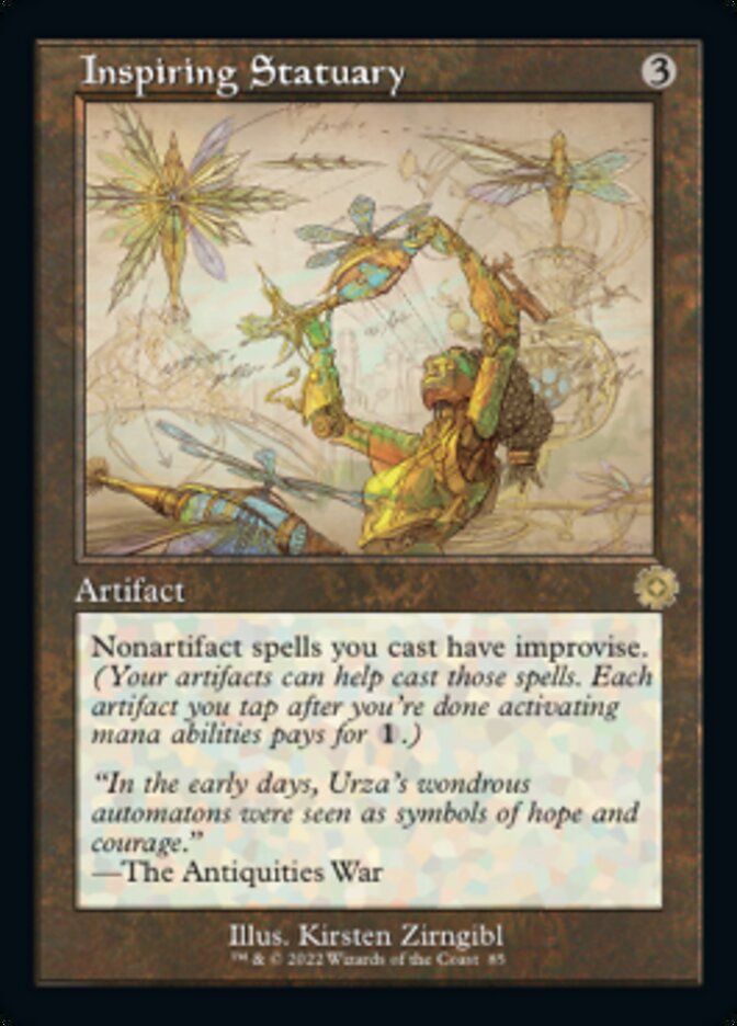 Inspiring Statuary - [Foil, Schematic] The Brothers' War Retro Artifacts (BRR)