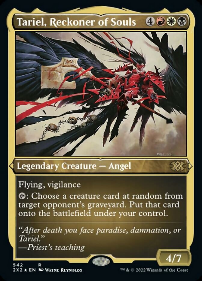 Tariel, Reckoner of Souls - [Etched Foil] Double Masters 2022 (2X2)