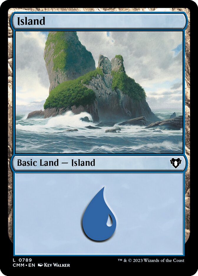 Island (789) - [Foil] Commander Masters (CMM)