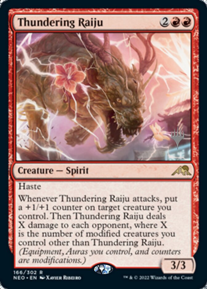 Thundering Raiju - [Promo] Kamigawa: Neon Dynasty Promos (PNEO)