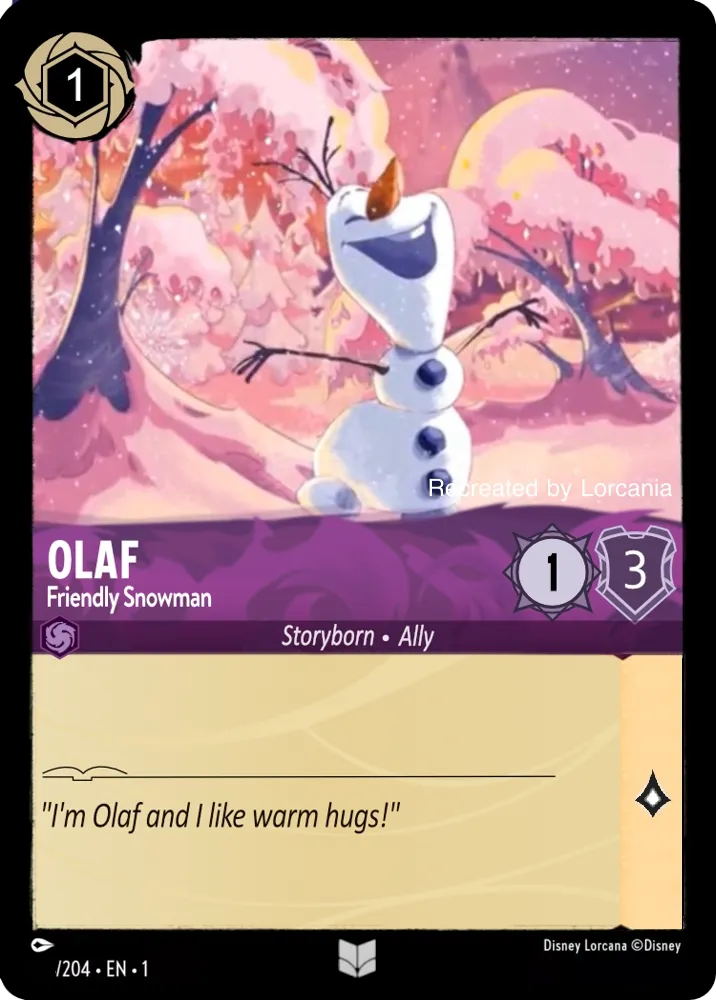 Olaf - Friendly Snowman - [Foil] The First Chapter (1)