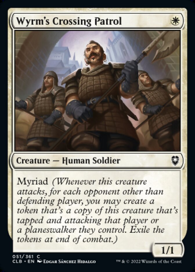 Wyrm's Crossing Patrol - [Foil] Commander Legends: Battle for Baldur's Gate (CLB)