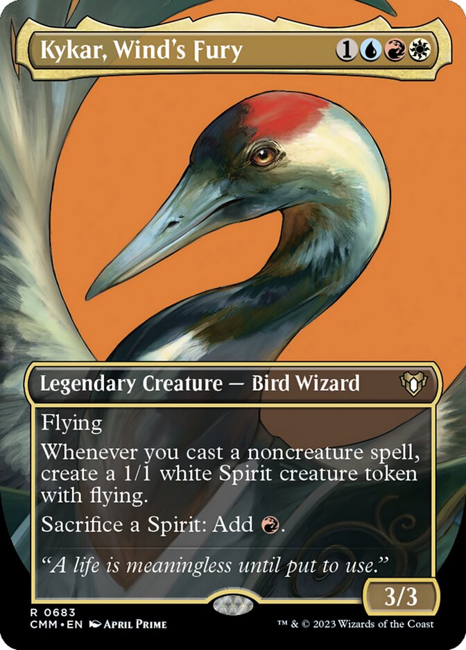 Kykar, Wind's Fury - [Borderless] Commander Masters (CMM)
