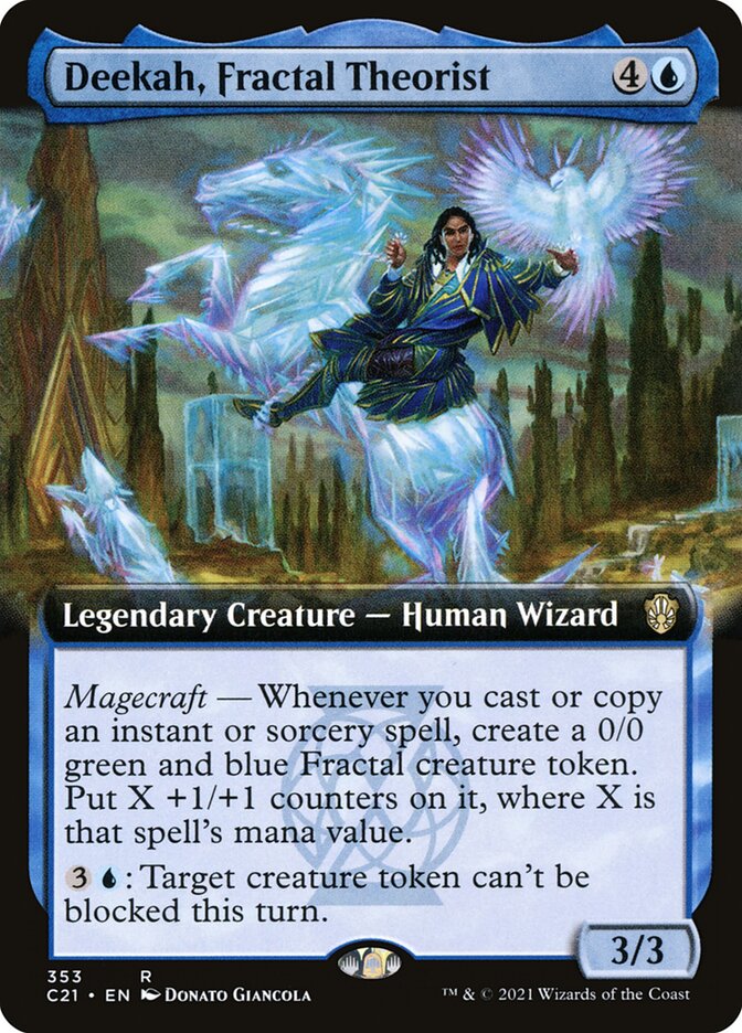 Deekah, Fractal Theorist - [Extended Art] Commander 2021 (C21)