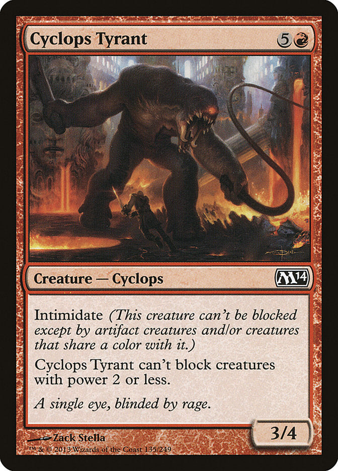 Cyclops Tyrant - [Foil] Magic 2014 (M14)