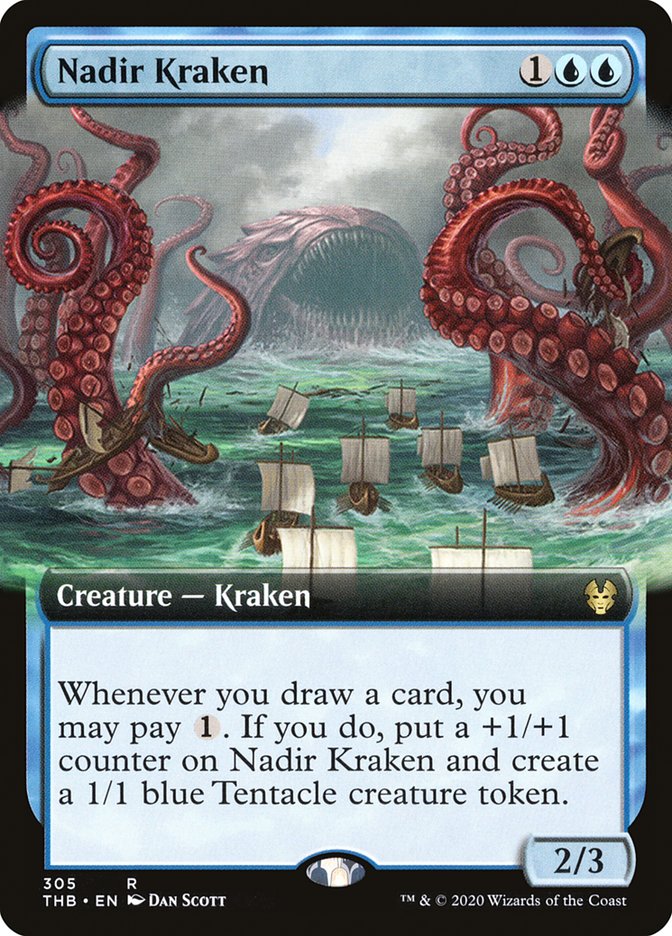 Nadir Kraken - [Extended Art] Theros Beyond Death (THB)