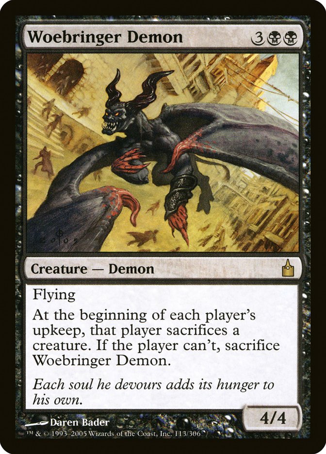 Woebringer Demon - [Foil] Ravnica: City of Guilds (RAV)