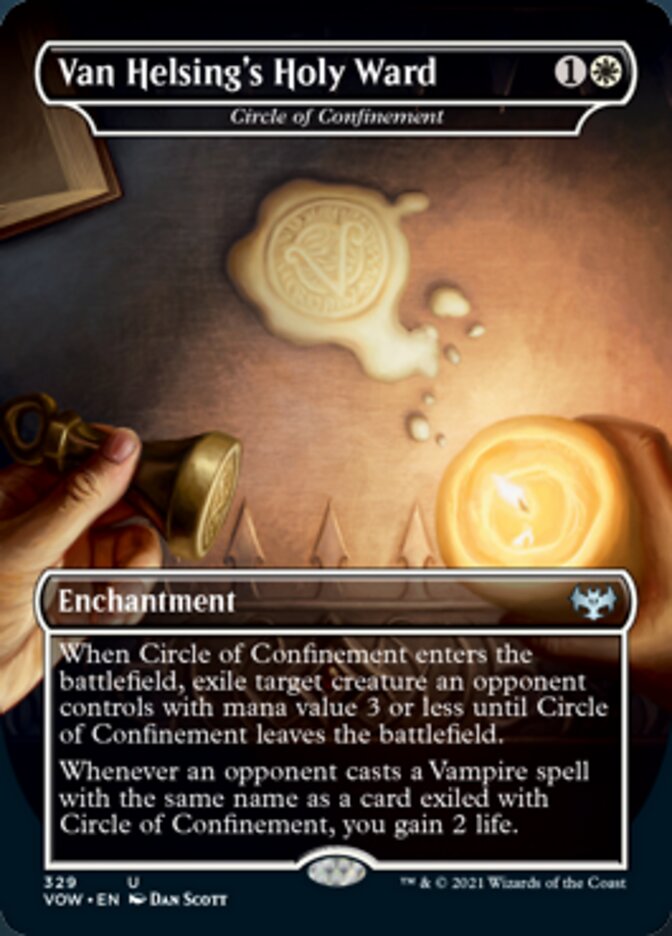 Van Helsing's Holy Ward - Circle of Confinement - [Borderless] Innistrad: Crimson Vow (VOW)