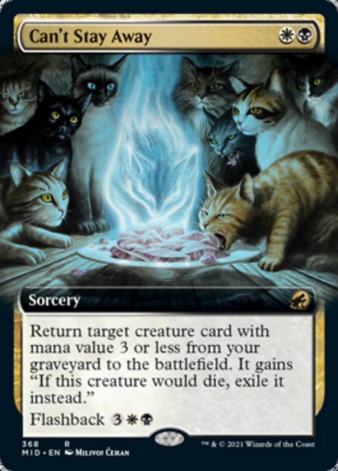 Can't Stay Away - [Foil, Extended Art] Innistrad: Midnight Hunt (MID)