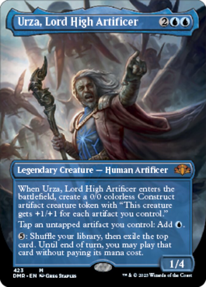Urza, Lord High Artificer - [Foil, Borderless] Dominaria Remastered (DMR)