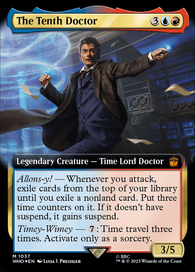 The Tenth Doctor - [Surge Foil, Extended Art] Doctor Who (WHO)
