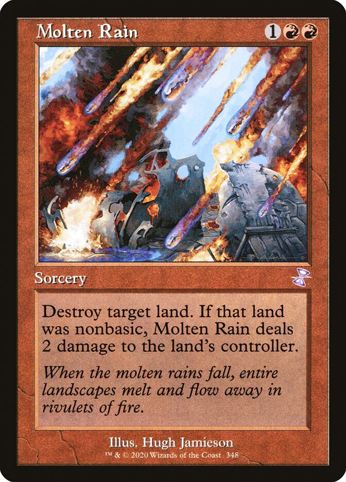 Molten Rain - [Foil, Retro Frame] Time Spiral Remastered (TSR)