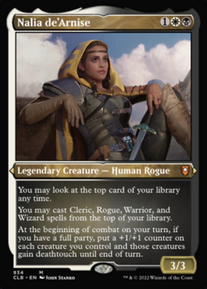 Nalia de'Arnise - [Etched Foil] Commander Legends: Battle for Baldur's Gate (CLB)