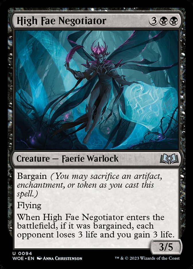 High Fae Negotiator - [Foil] Wilds of Eldraine (WOE)