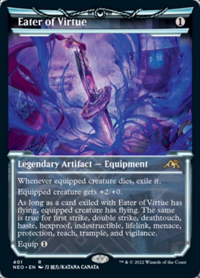 Eater of Virtue - [Foil, Showcase] Kamigawa: Neon Dynasty (NEO)