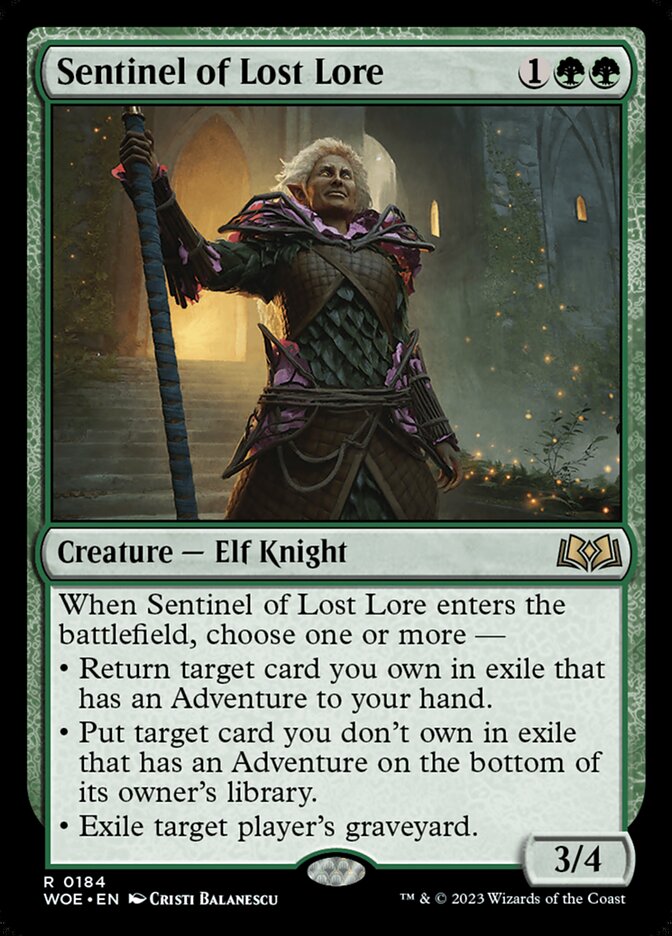 Sentinel of Lost Lore - Wilds of Eldraine (WOE)